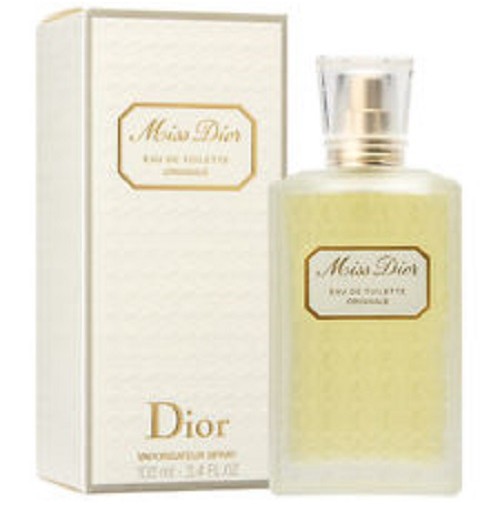 MISS DIOR 100ML EDT SPRAY FOR WOMEN ORIGINALE BY CHRISTIAN DIOR  OLD  PACKAGING DISCONTINUED